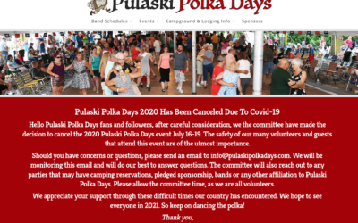Pulaski Polka Days 2020 Has Been Canceled Due To Covid-19