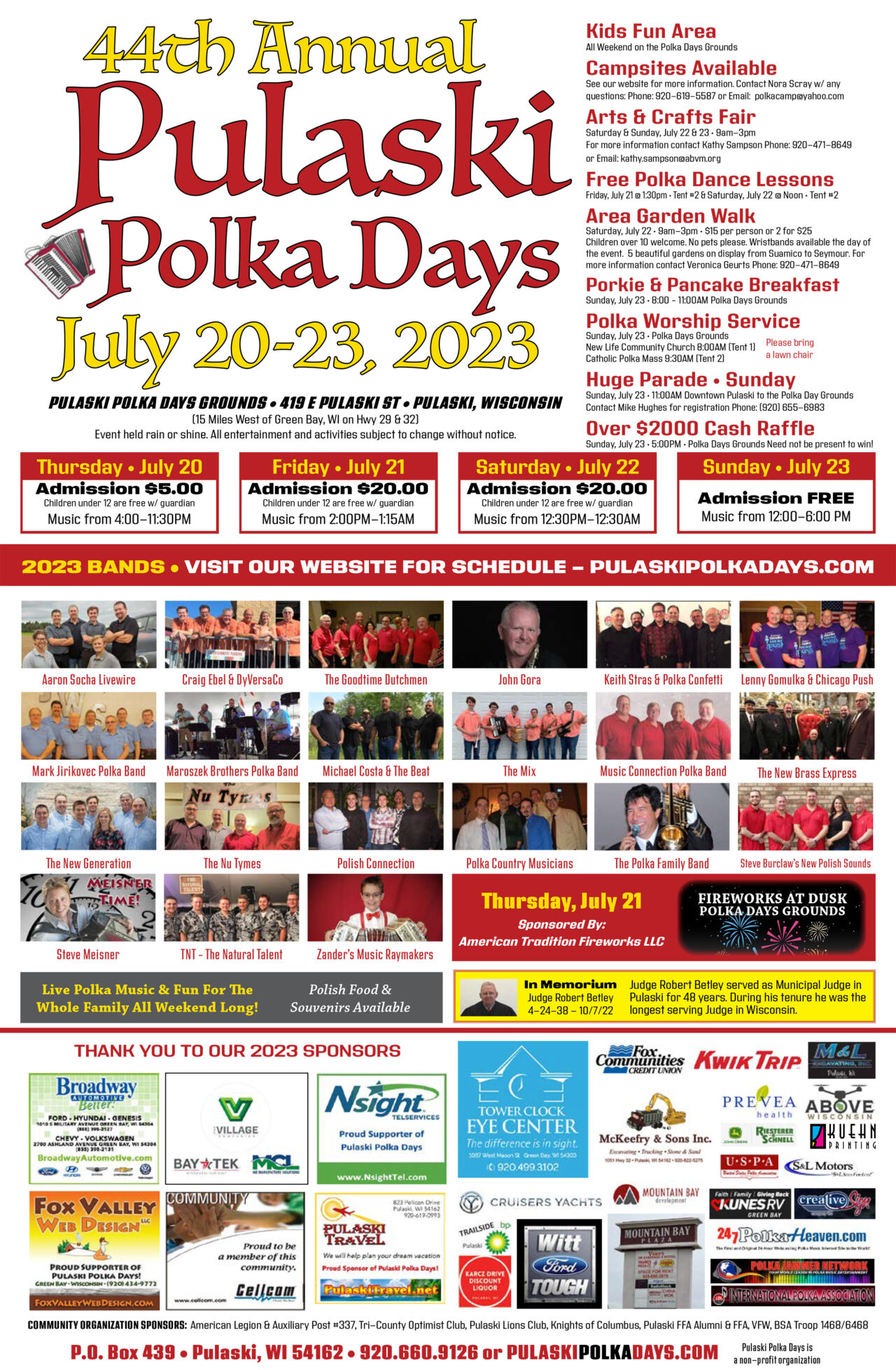 Annual Pulaski Polka Days Music Festival • Pulaski Wisconsin Polka Fest