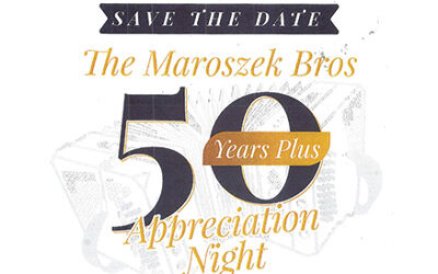 Maroszek Bros Celebrating 50 Years + at Scolly’s in Pulaski on April 6th, 2024