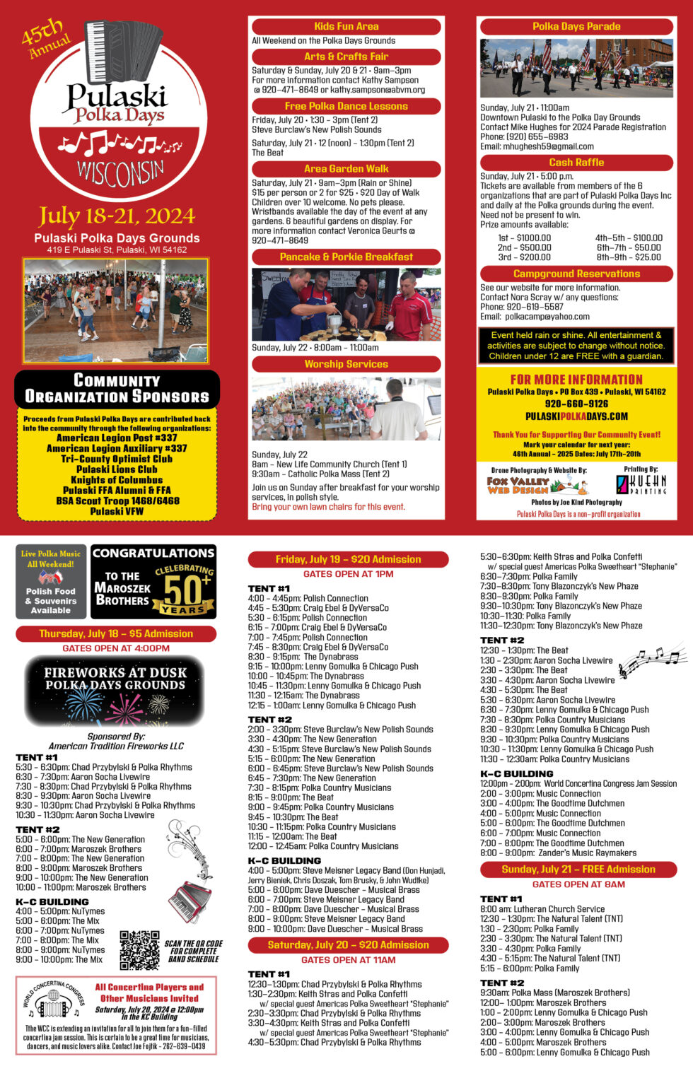 2024 Pulaski Polka Days Brochure Pulaski Polka Days Music Festival